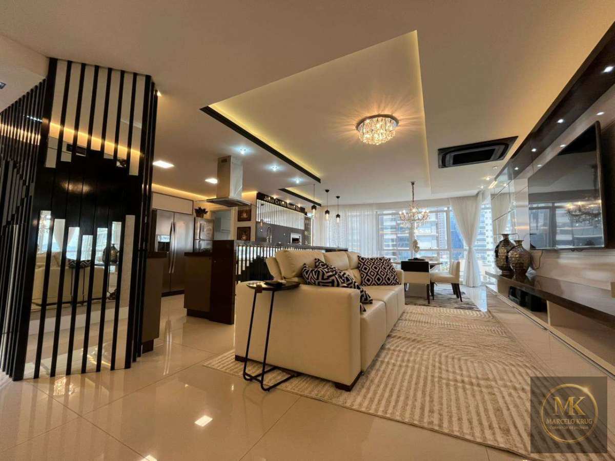 Apartamento 4 suítes Sendo 1 Máster 229m2 Privativos Mobiliado Pagamento Facilitado Direto Dono Meia Praia Itapema - Marcelo Krug Corretor de Imóveis