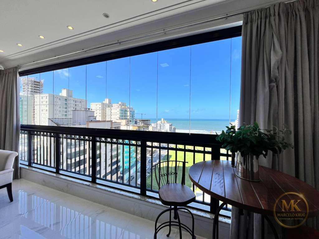 Apartamento á Venda com Vista Mar 5 suítes sendo 1 Máster 250m2 Privativos Mobiliado Pagamento Facilitado Meia Praia Itapema - Marcelo Krug Corretor de Imóveis