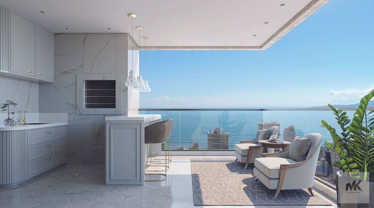 Vendo Apartamento168m2 Privativos com 4 Suítes + 3 Vagas de Garagem Pagamento Facilitado em Meia Praia